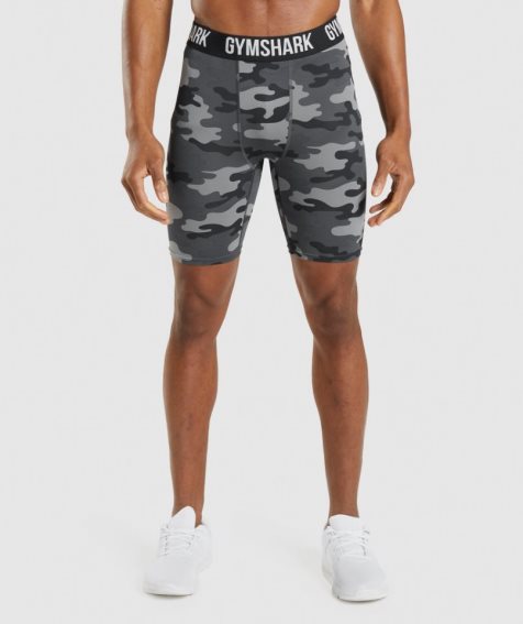 Men's Gymshark Element Baselayer Shorts Camo | CA 51AND6